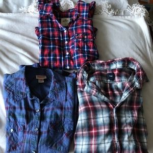 3 flannels all size medium